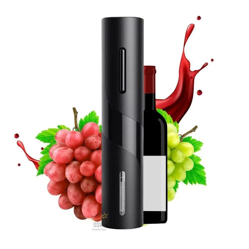 Abridor Saca Rolhas Elétrico Automático Para Garrafa Vinhos