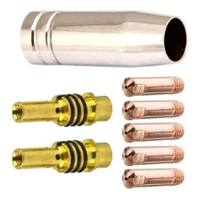 Bico Capa Difusor Tocha Mig Kit 0,8 130 150 190 195 205 15ak