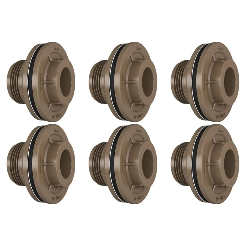 Kit adaptador flange cx dagua 20X1/2 fortlev - 6 unidades
