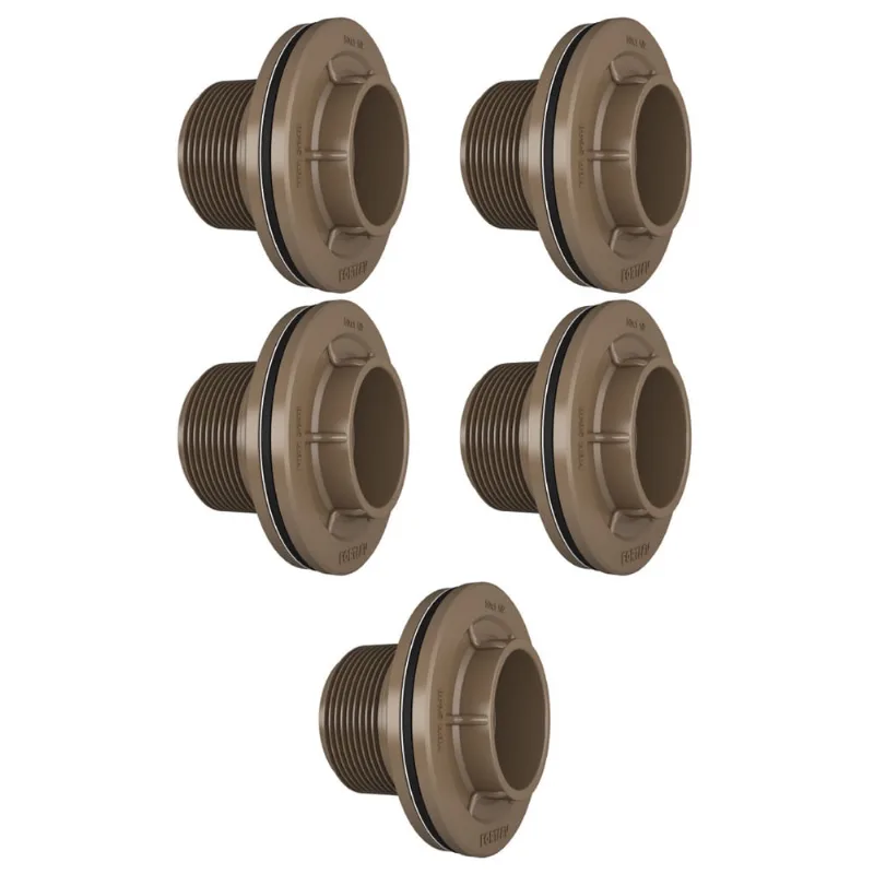 Kit adaptador flange cx dagua 50X1.1/2 fortlev - 5 unidades
