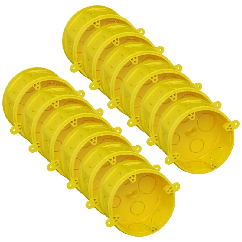 Kit caixa de luz octogonal fortlev - 12 unidades