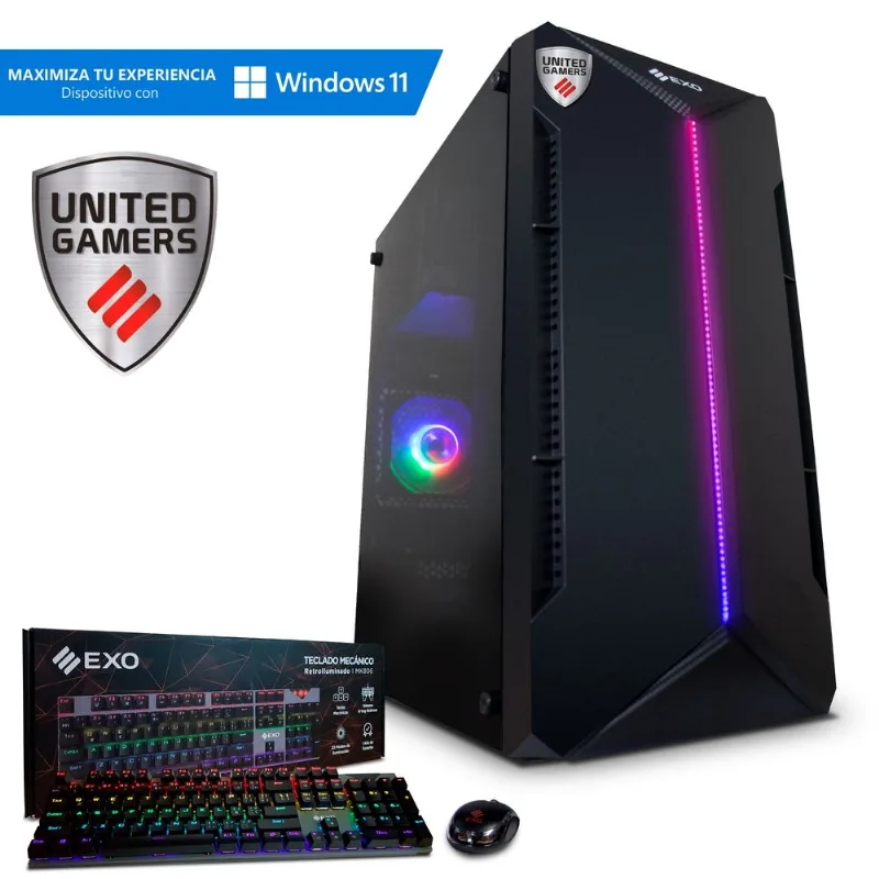 Pc gamer Exo CI7 10700F 16gb 512gb K7VE negra