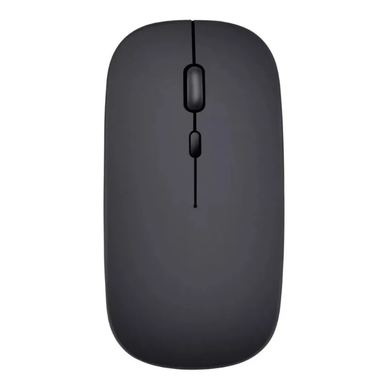 Mouse Inalámbrico Bluetooth Recargable Portatil Negro Usb C
