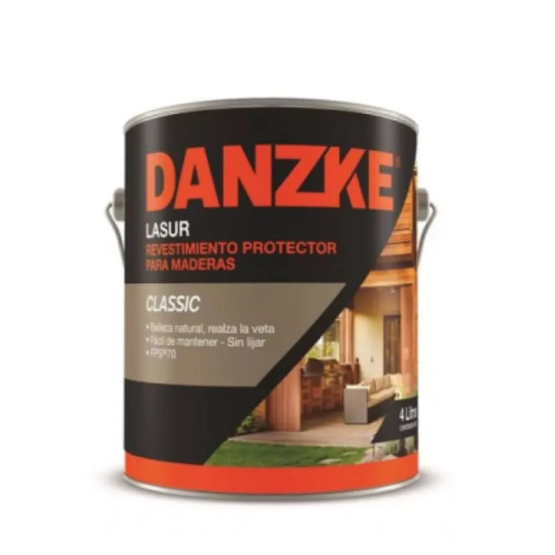 Recubrimiento Danzke satinado roble oscuro 1 L