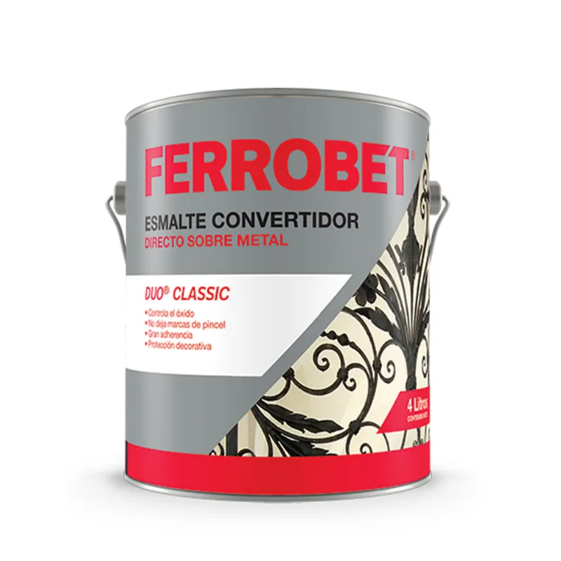 Ferro/duo convertidor y esmalte negro 4 l