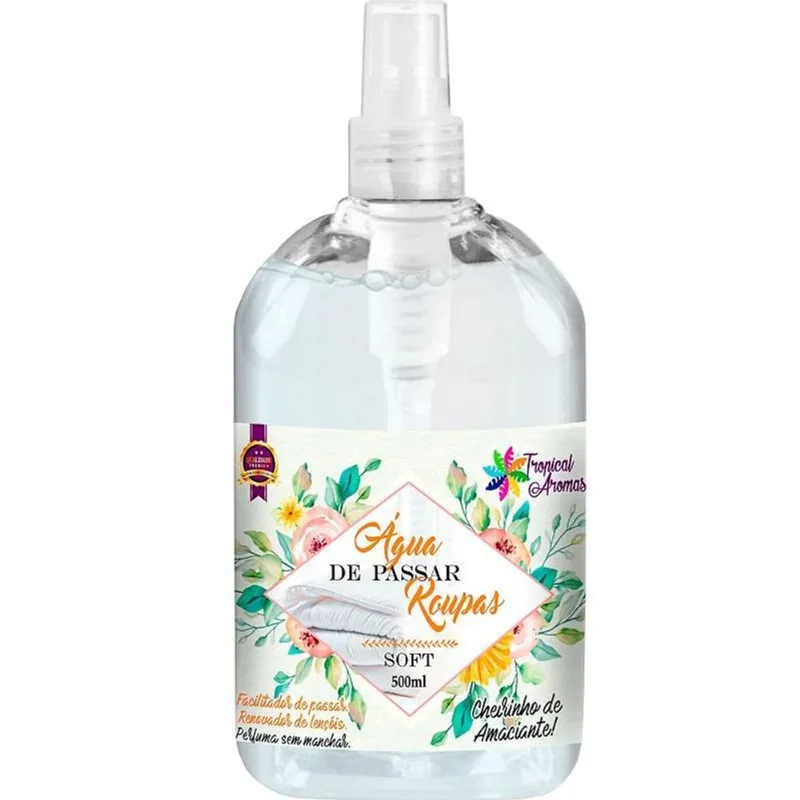 Água De Passar Roupas 500ml Soft Cheirinho De Amaciante