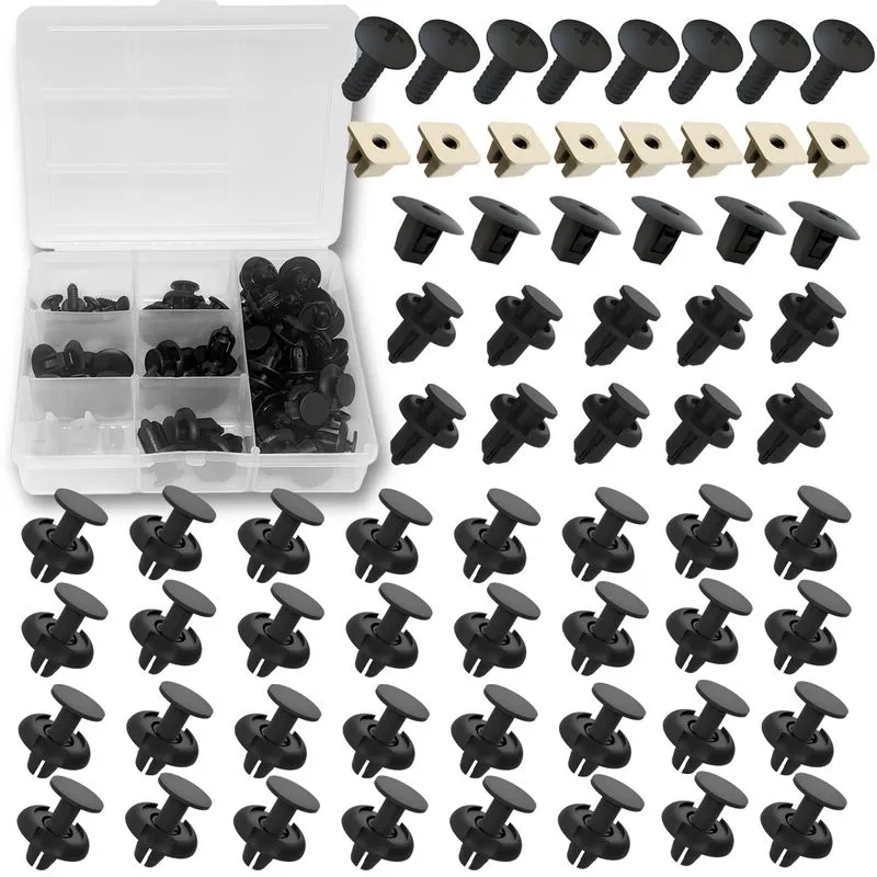 Kit Com 64 Grampos Presilhas Parafusos Buchas Parabarro e Parachoque Fit Civic City Crv Accord Cr-v Cr-x Crx Hrv Hr-v Legend Odyssey Prelude