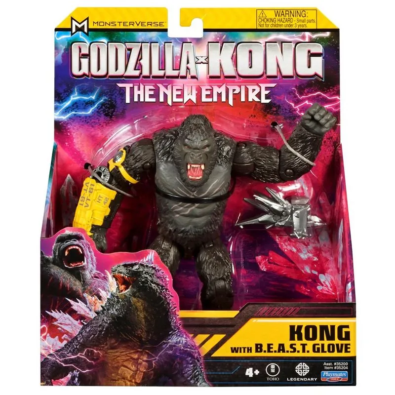 Boneco Kong com Luva b. E. A. S. T. 15 Cm - Godzilla vs Kong