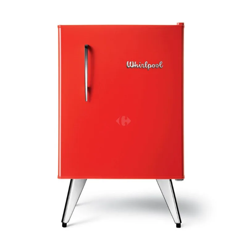 Heladera retro bajo mesada Whirlpool 81 lts. WRA09R1 roja