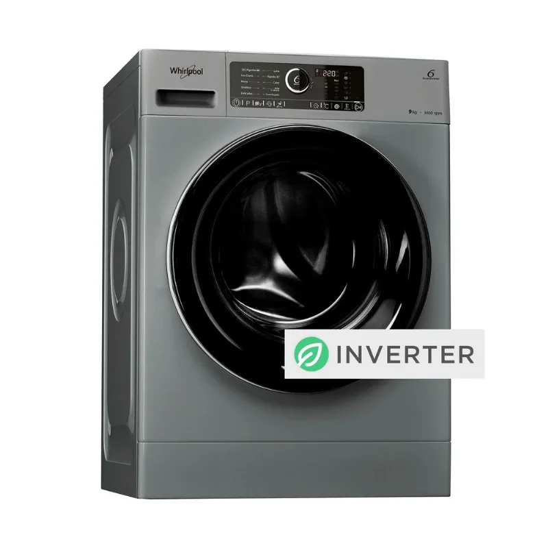 Lavarropas Automático Whirlpool sense inverter 9 Kg WLCF90SAAR silver