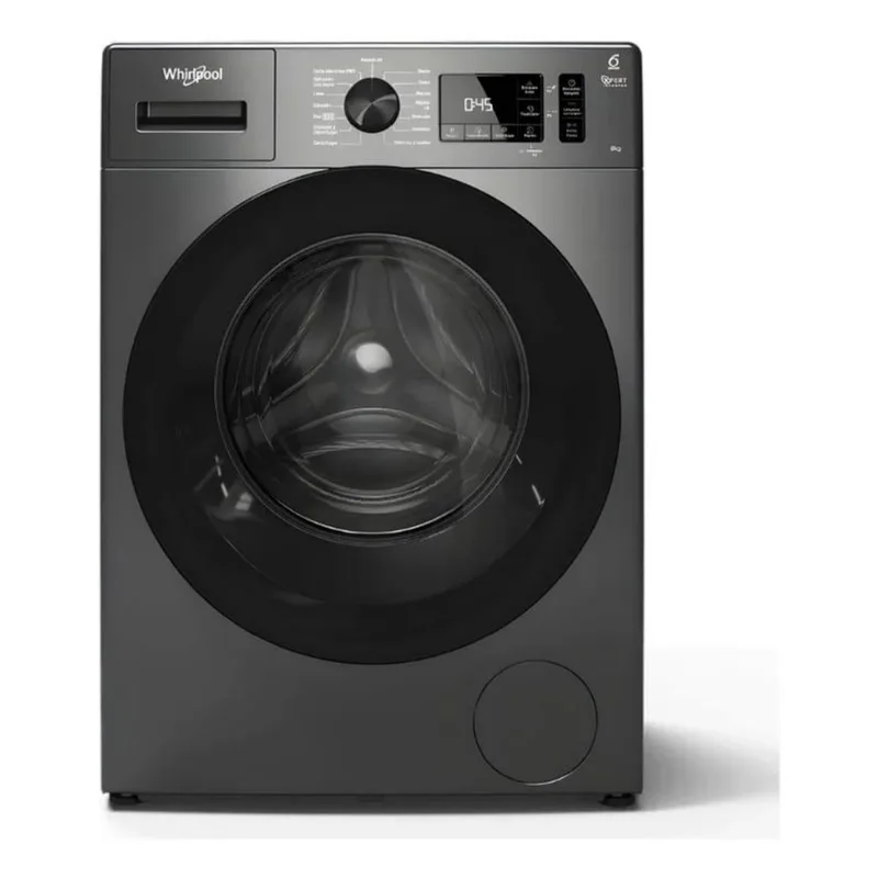 Lavarropas Whirlpool Wnq80bs 8kg Frontal Inverter 1200rpm Titanio