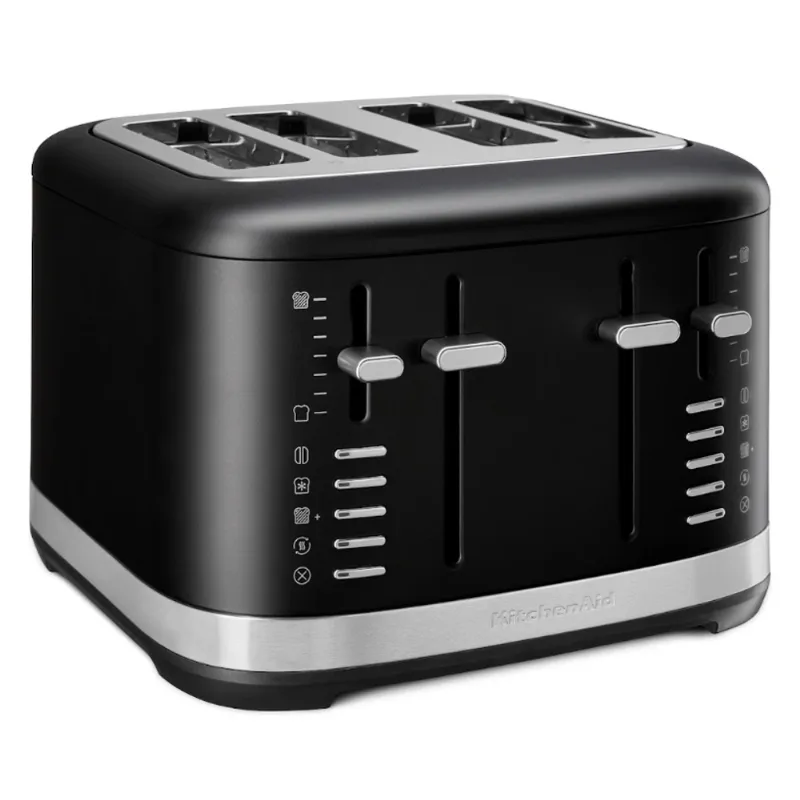 Tostadora Eléctrica De 4 Panes Black Matte