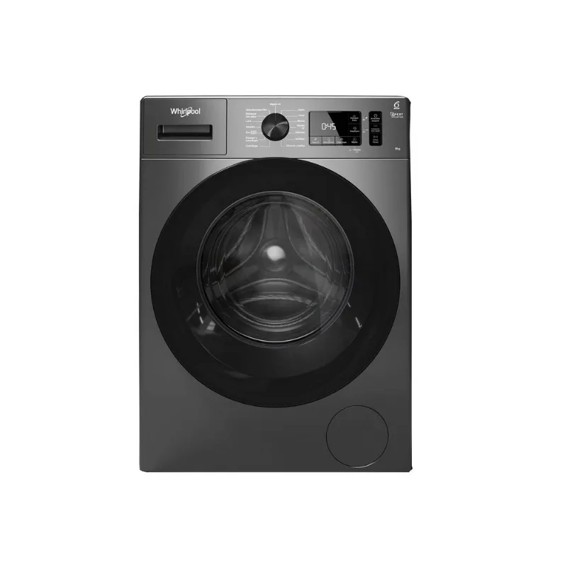 Lavarropas carga frontal Whirlpool 8kg inv wnq80bs silver
