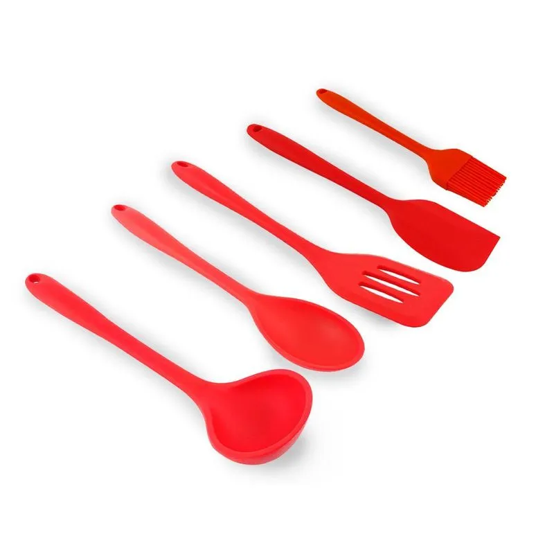 Conjunto Mimo Style 5 Utensílios Em Silicone Grau