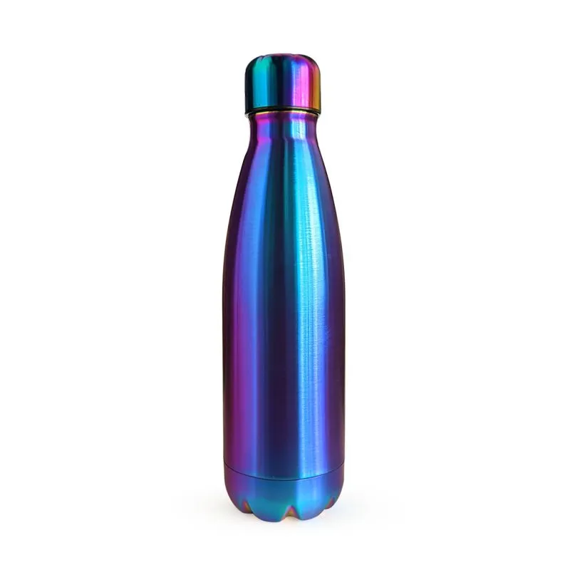 Garrafa Térmica Luna Colors 500ml Aço Inoxidável Parede Dupla Modelo Esporte Conserva Quente e Frio Roxo