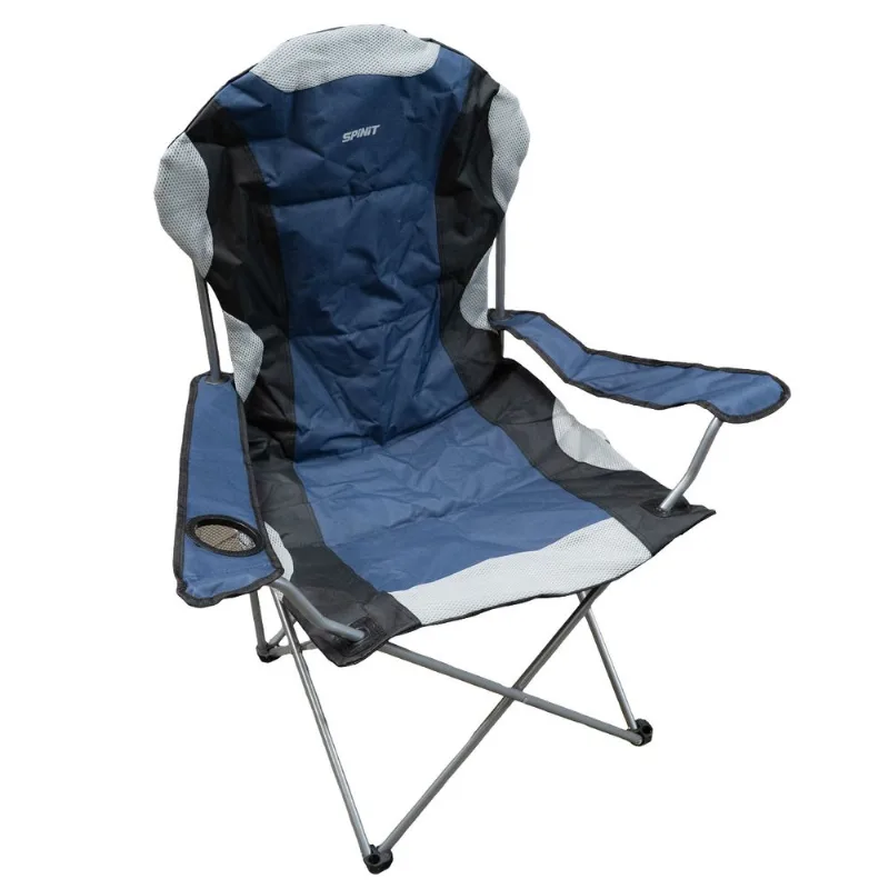 Sillón director 140 plegable Spinit acolchado con portavaso camping pesca