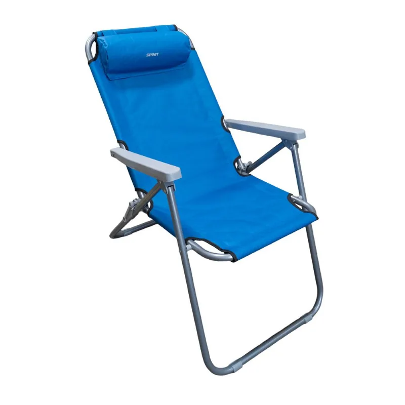 Silla reposera plegable SPINIT respaldo reclinable 2 posiciones playa