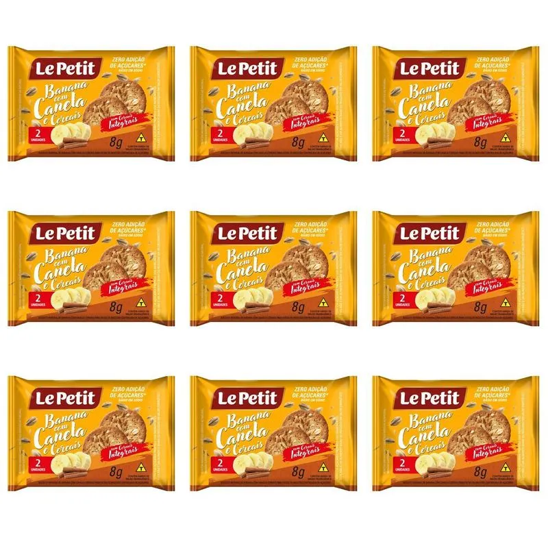 Sache Biscoito Banana E Canela Integral 360un Clinica Facil