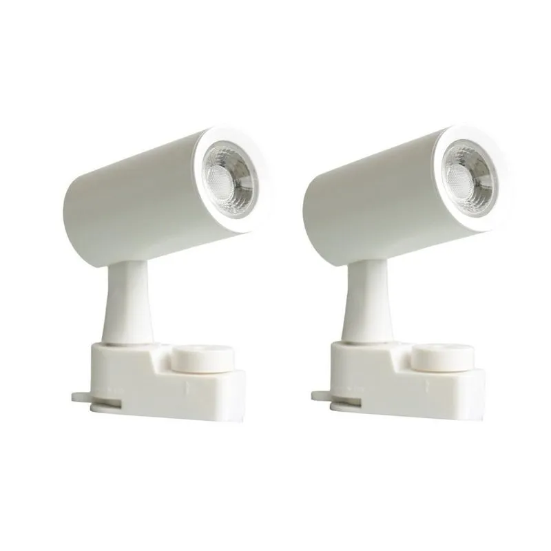 Kit Com 2 Spot Led Para Trilho 6W 2700K Luz Amarela Ecoforce