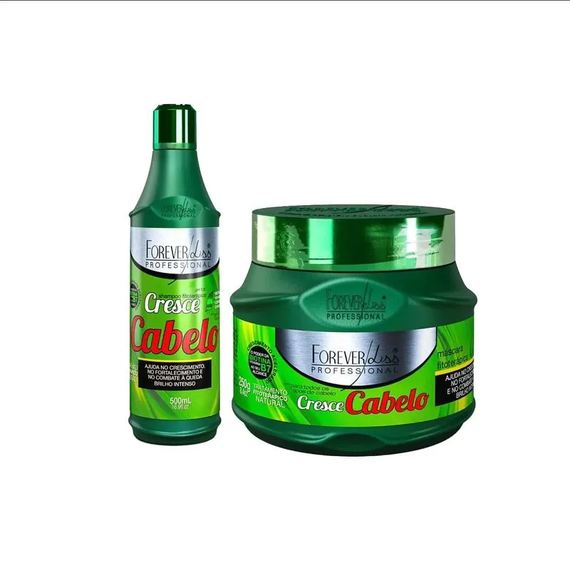 Kit Cresce Cabelo Shampoo E Máscara Forever Liss