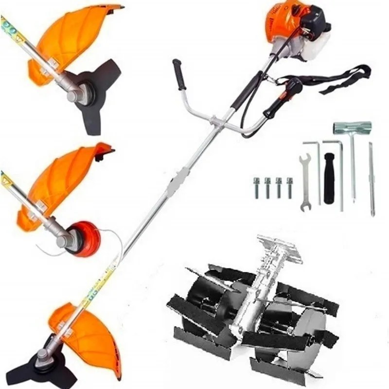 Roçadeira Multifuncional Gasolina 3hp 63cc + Enxada Rotativa
