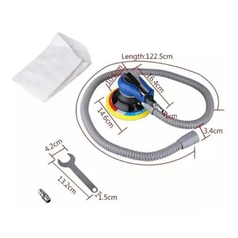 Lixadeira Pneumática Orbital Hookit Roquite
