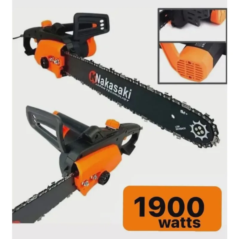 Motoserra eletrica profissional 1900w alta potencia