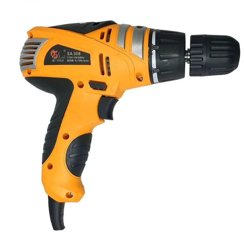 Parafusadeira E Furadeira Elétrica 450W 3/8 (127Volts)