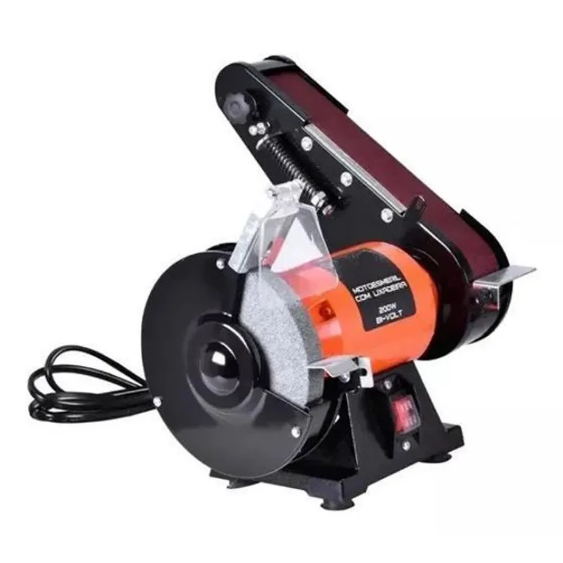 Motoesmeril Com Lixadeira De Cinta 6'' 250W Bivolt 2 Em 1