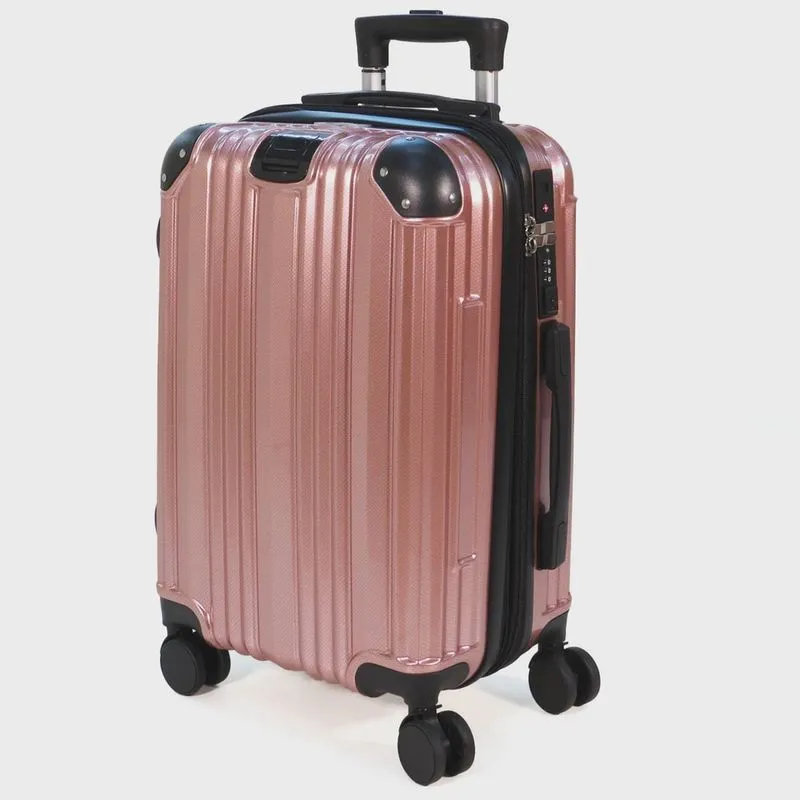 Mala de Viagem Bordo com Rodas Duplas 360º e Cadeado tsa - Linha Pacific 8857 Travel Pro