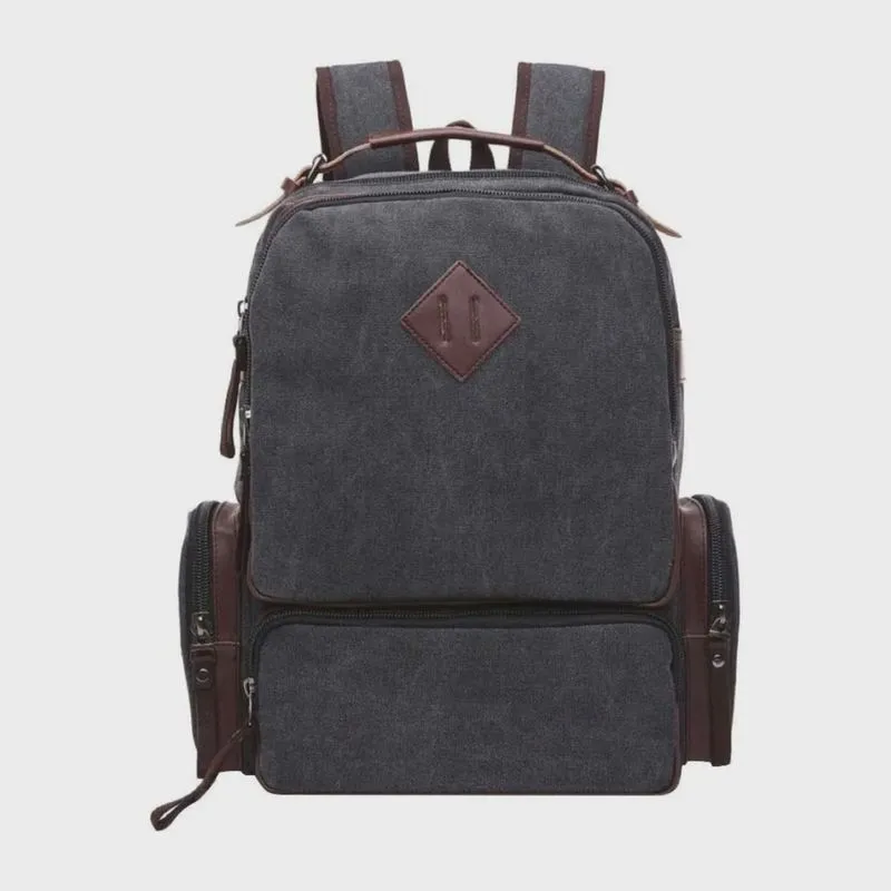 Mochila escolar de lona resistente teen leader