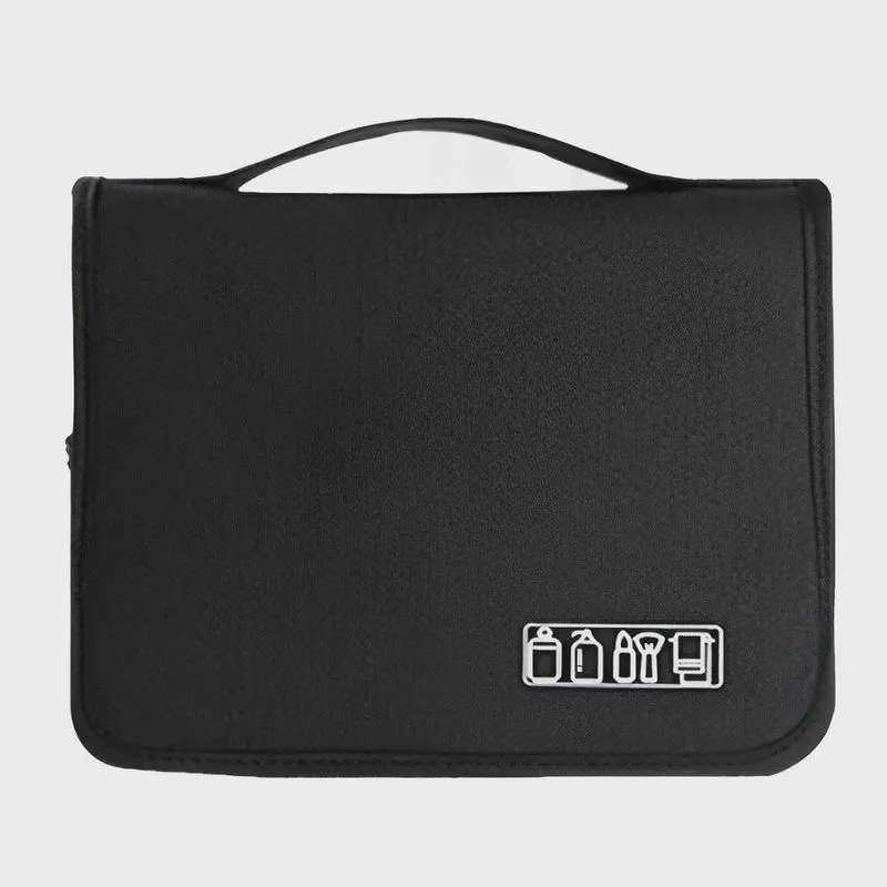 Necessaire de viagem com gancho cuidados pessoais