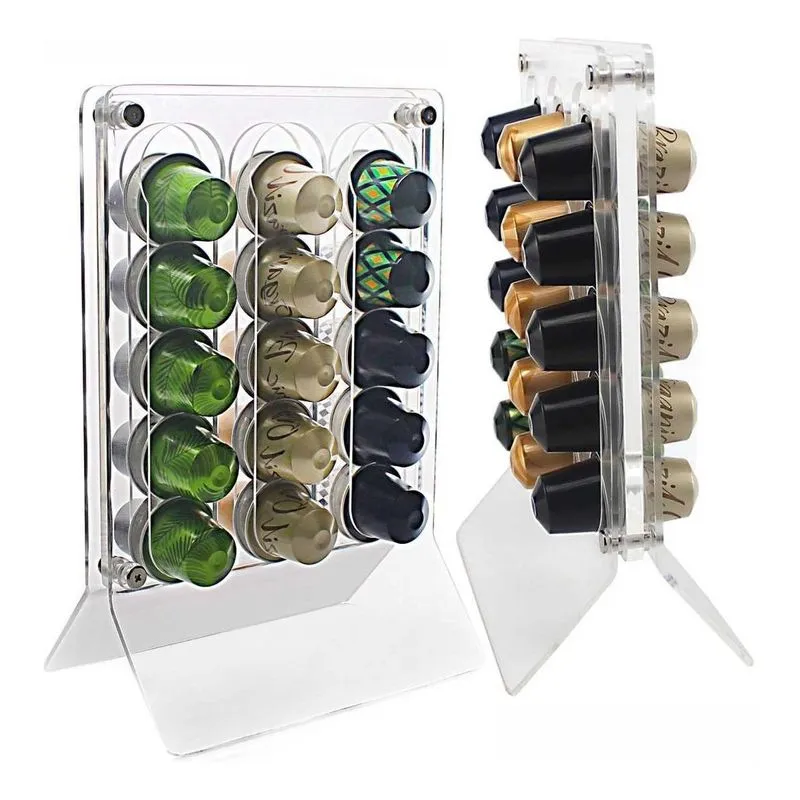 Porta Cápsula Nespresso Em Acrílico Luxo - 30 Cápsulas Café