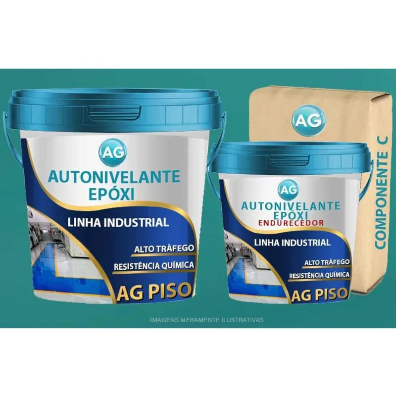 Autonivelante Industrial Azul Turquesa Ag - Ral5018 15Kg