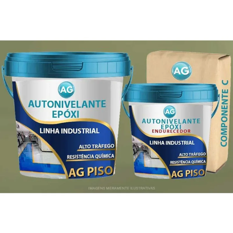 Autonivelante Industrial Cinza Oliva Ag - Ral7002 15Kg