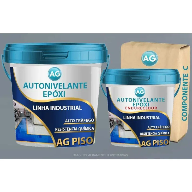 Autonivelante Industrial Cinza Prateado Ag - Ral7001 15Kg