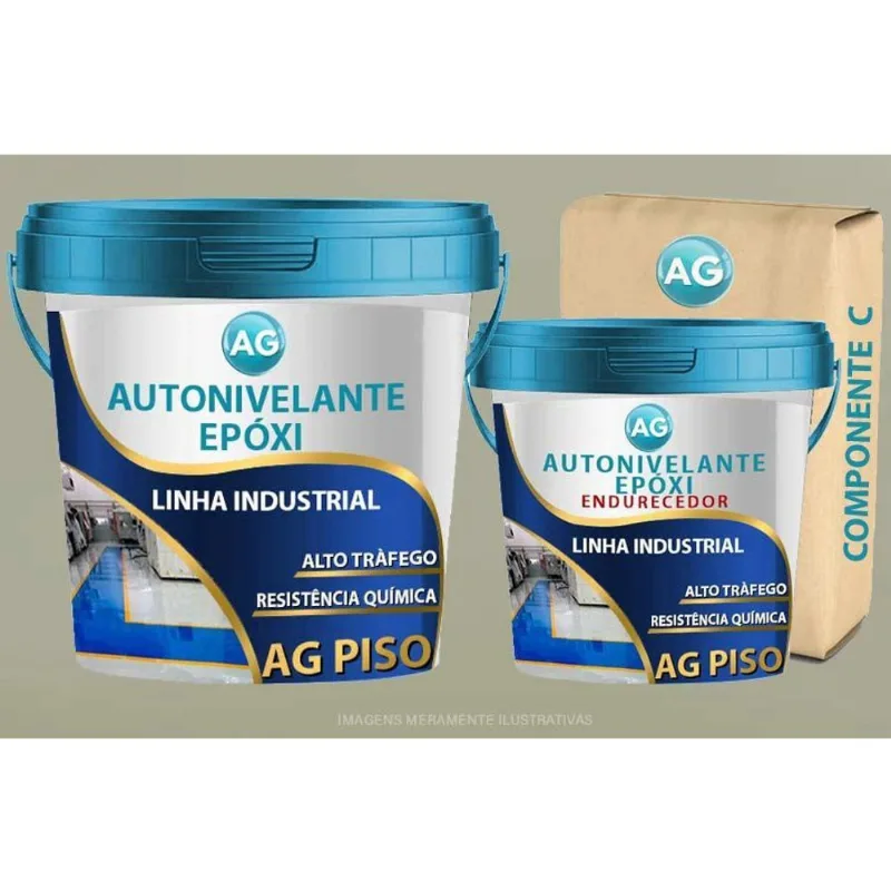 Autonivelante Industrial Cinza Seixos Ag - Ral6032 15Kg