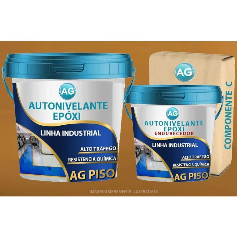 Autonivelante Industrial Ocre Marrom Ag - Ral8001 15Kg