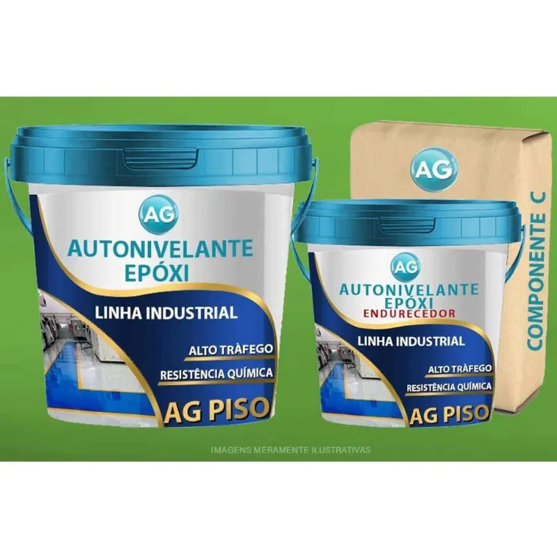 Autonivelante Industrial Verde Amarelo Ag - Ral6018 15Kg