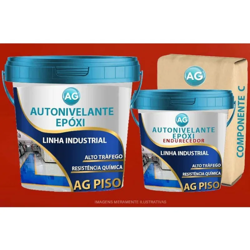Autonivelante Industrial Vermelho Trafego Ag - Ral3020 15Kg