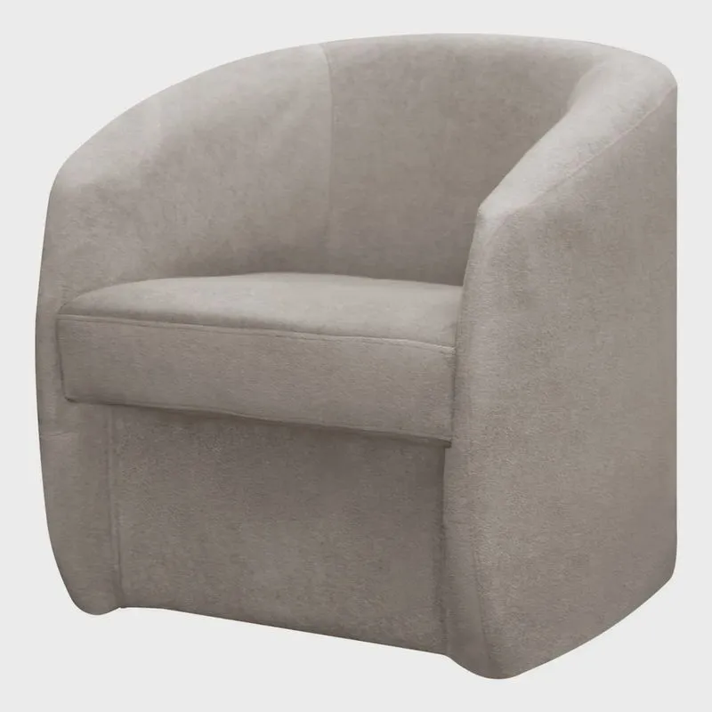 Cadeira Decorativa Conceito Orgânico fly para Sala Bouclê Creme sofa store