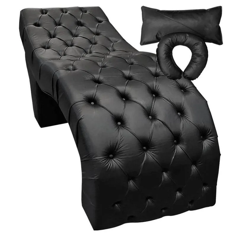 Maca Estética Para Cílios Design Salão Estofada Corino Preto Sofa Store