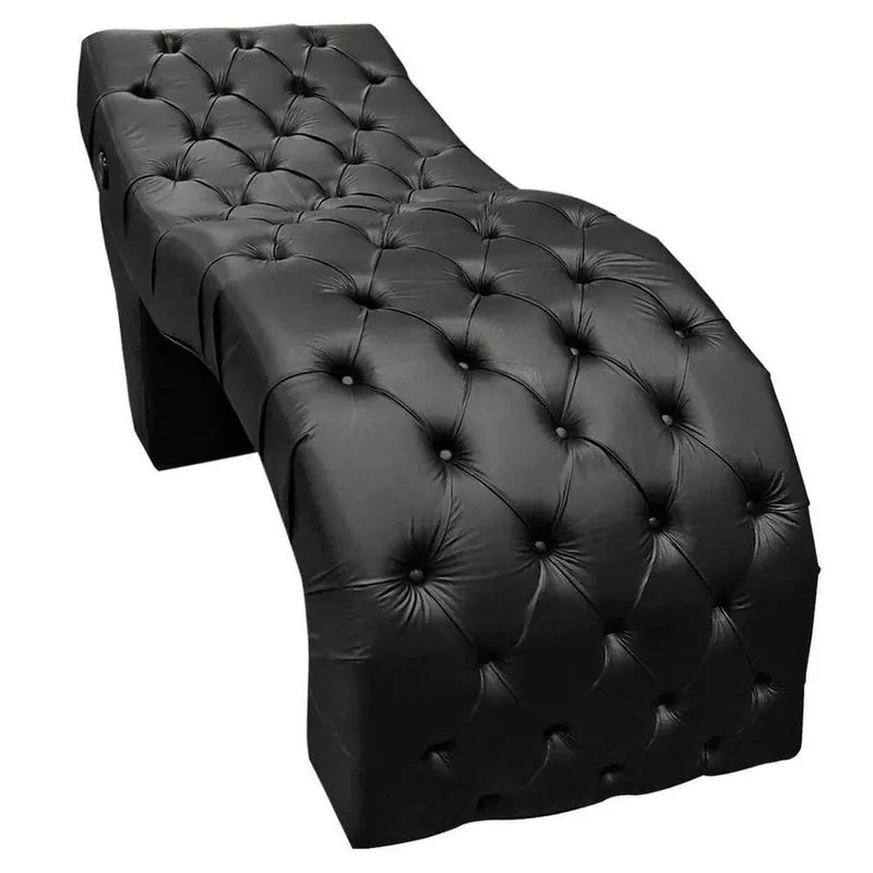Maca Cama Estética Estofada Com Massagem Design Sobrancelhas Corino Preto