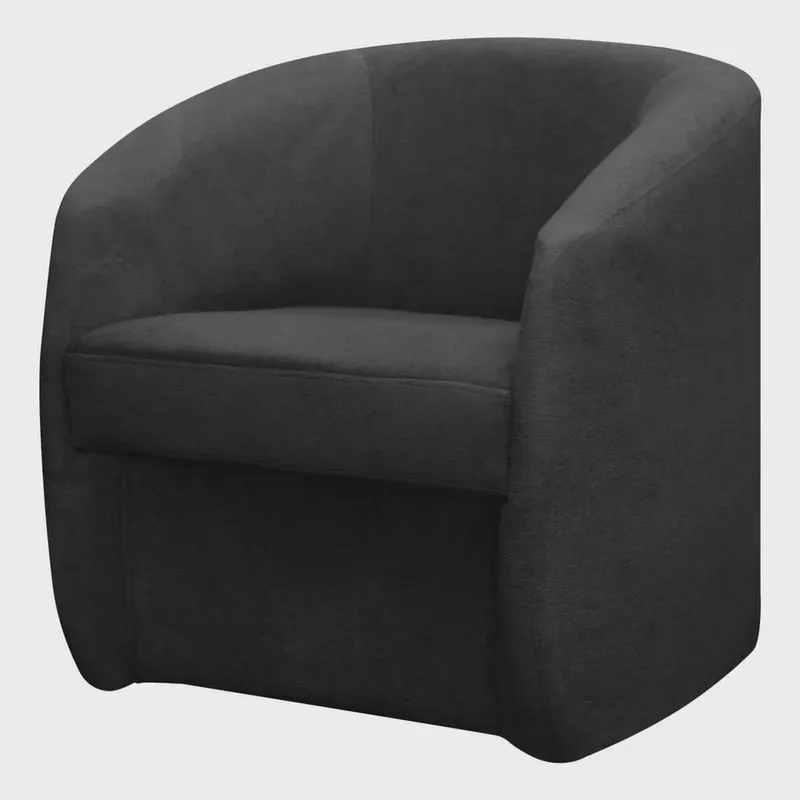 Cadeira Decorativa Conceito Orgânico fly para Sala Bouclê Preto sofa store