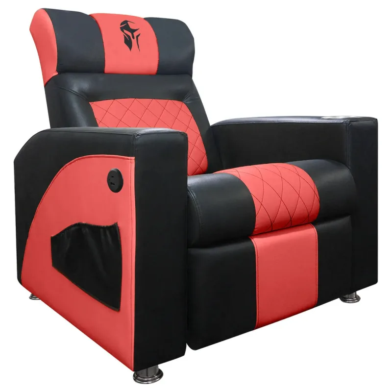Poltrona Gamer Sparta Reclinável com Carregador USB Preto/Vermelho