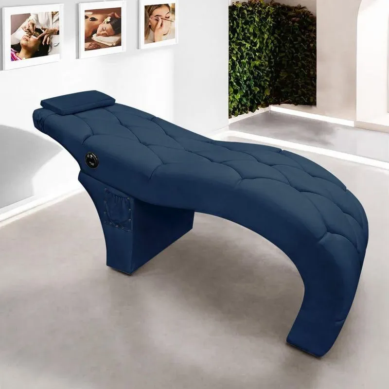 Maca Estética Soft Com Massagem Para Design De Sobrancelhas - Cílios Veludo Azul Marinho Sofa Store