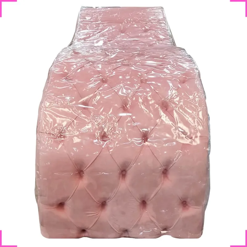 Capa de Proteção para Maca Estética Capitonê Transparente 182x70