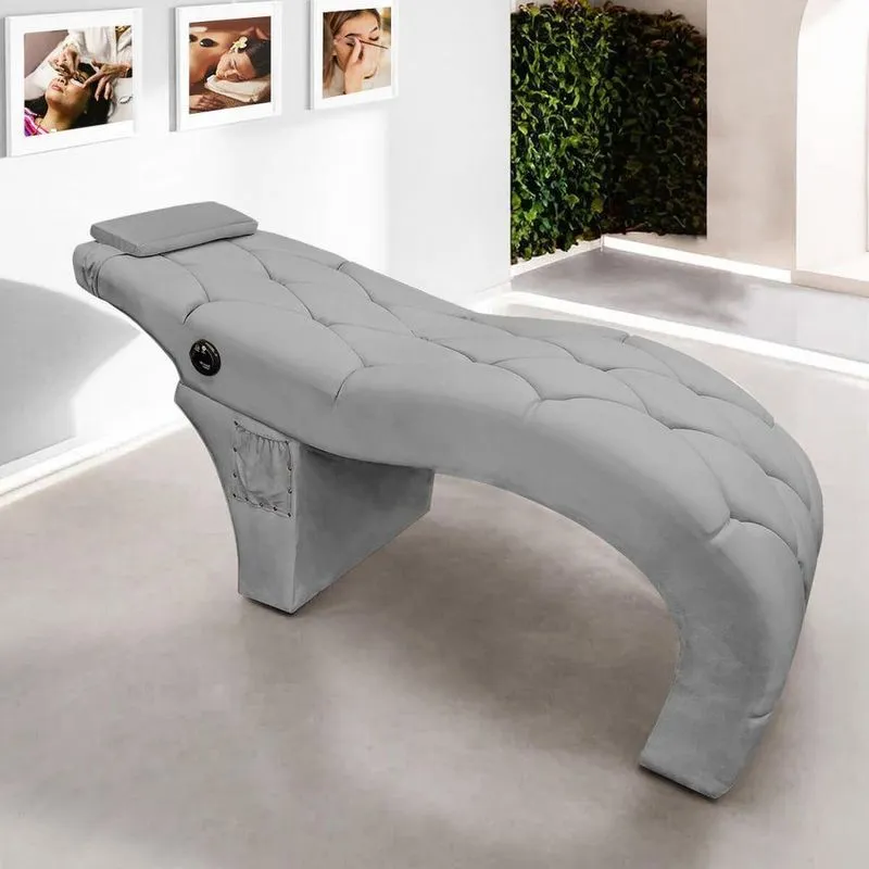 Maca Estética Soft Com Massagem Para Design De Sobrancelhas - Cílios Veludo Cinza Claro Sofa Store