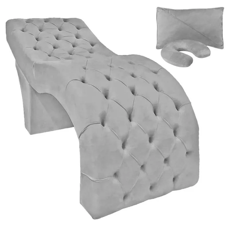 Mesa Maca Profissional Estofada Estética Luxo 180x70 Cm D26 Veludo Marrom Castor
