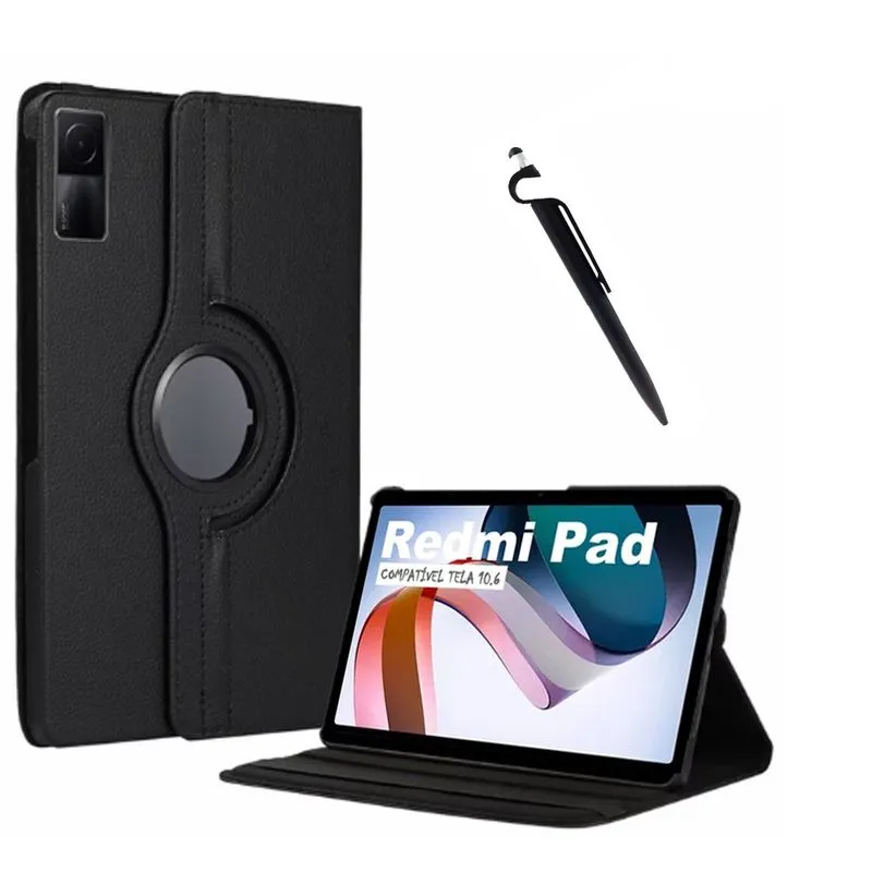 Capa Case Giratória Para Redmi Pad 10.6 + Caneta